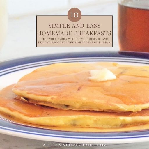 Easy homemade breakfast idea images are shown