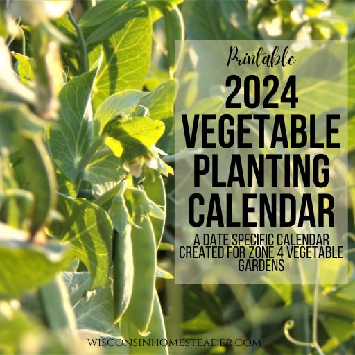 vegetable planting calendar zone 4